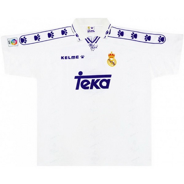 Tailandia Camiseta Real Madrid 1ª Kit Retro 1994 1996 Blanco